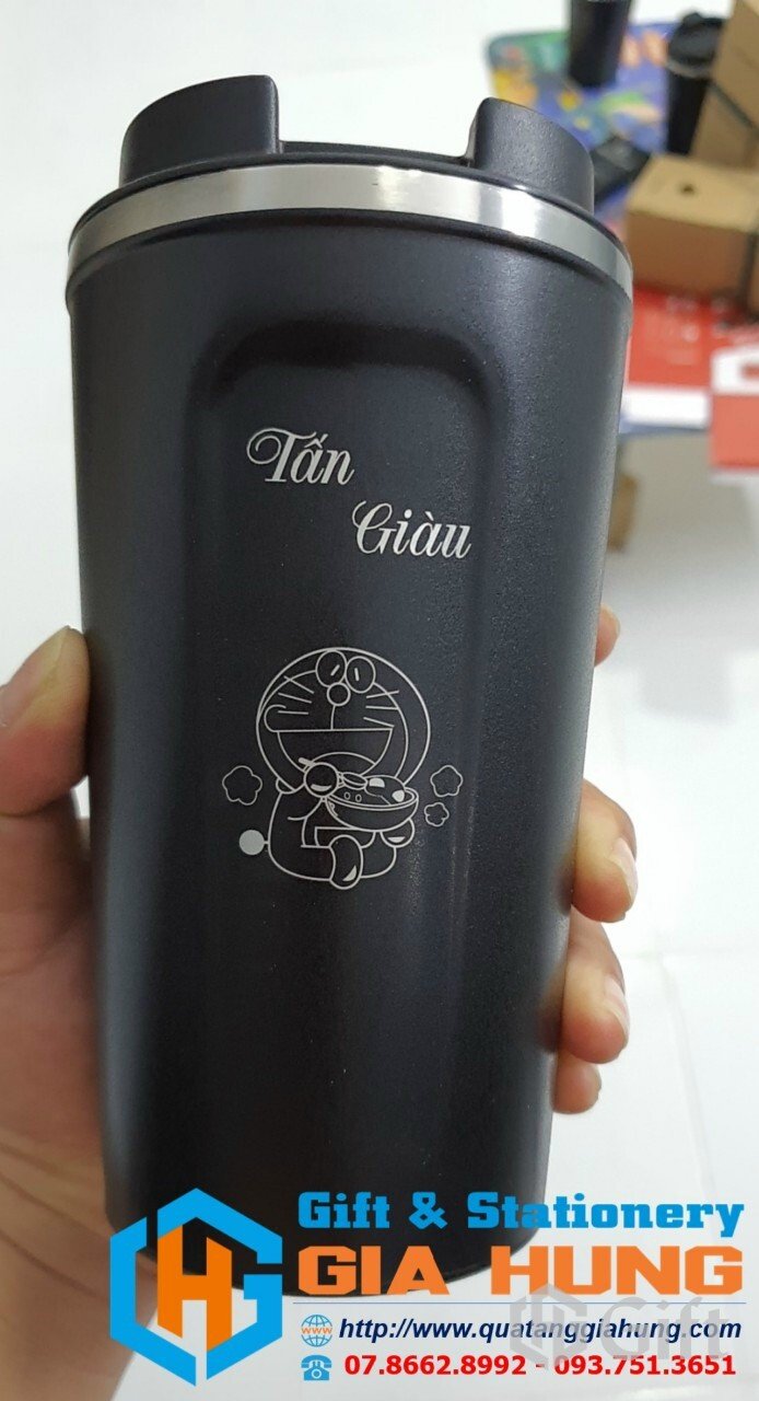 Bình giữ nhiệt khắc tên in logo giá rẻ TPHCM